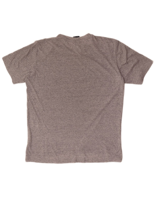 T-shirt da uomo Champion Top XL in cotone chiazzato grigio