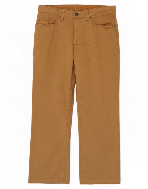 Pantaloni casual dritti da uomo Camel Active W34 L29 in cotone beige