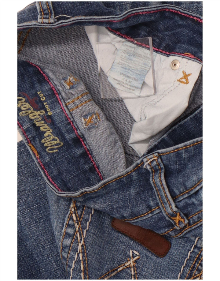 Jeans bootcut da donna WRANGLER US 3 piccoli W30 L32 cotone blu