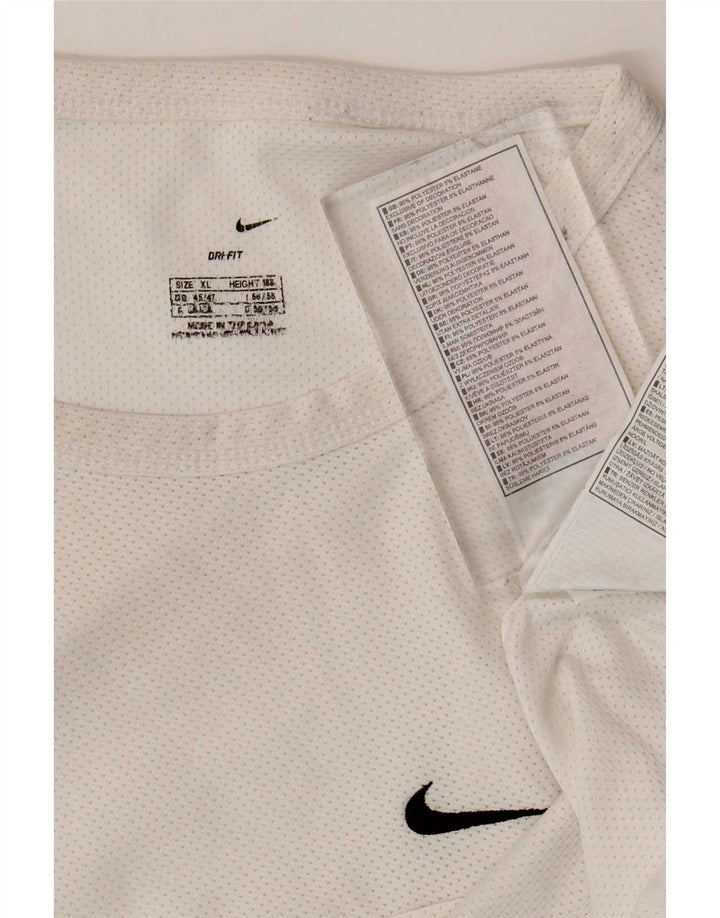 T-shirt da uomo Nike Dri Fit Top UK 45/47 XL poliestere bianco