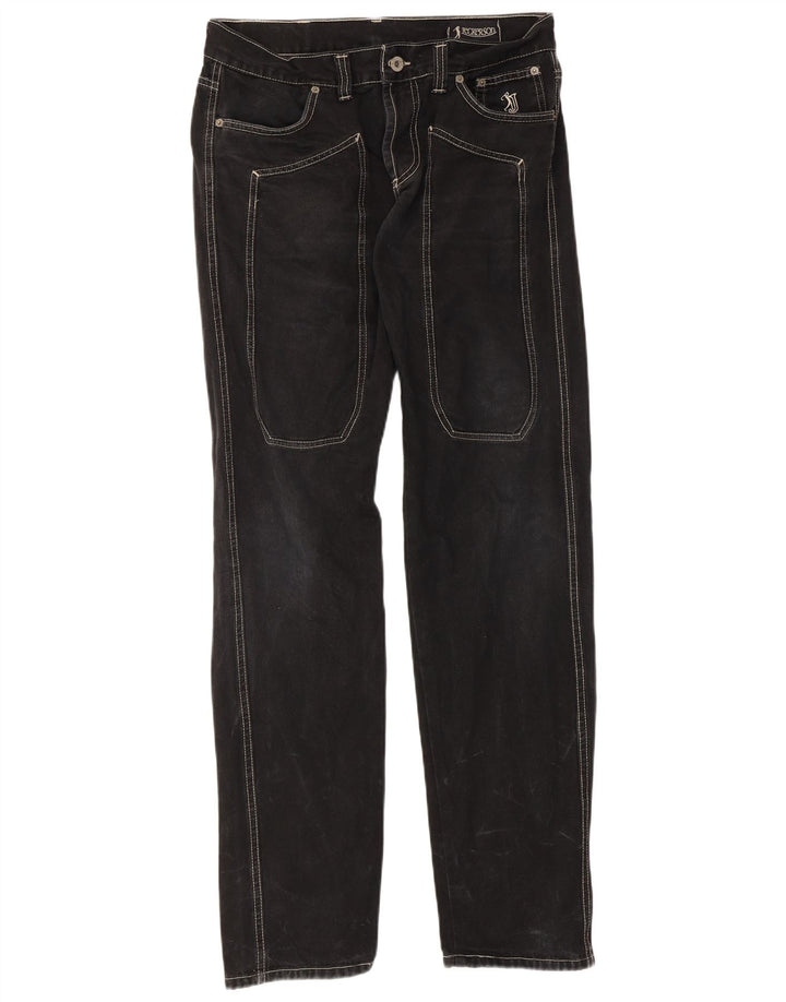 Jeans dritti da uomo Jeckerson IT 48 medio W32 L32 cotone nero