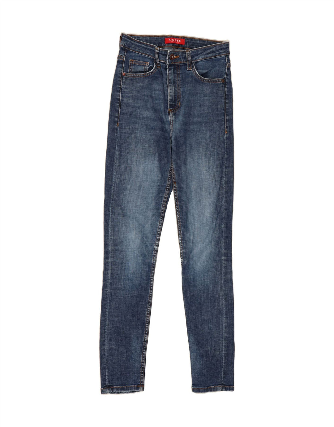 GUESS Womens Skinny Jeans W25 L28 Blue Cotton Vintage Guess and Second-Hand Guess from Messina Hembry 