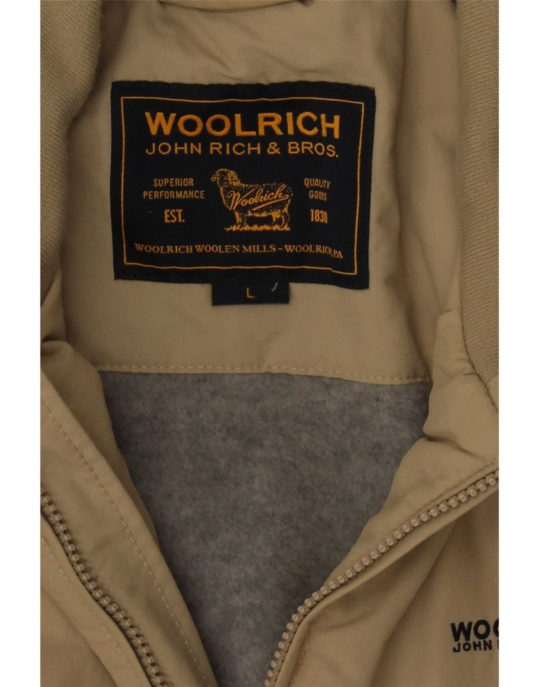 Giubbotto bomber da uomo Woolrich UK 40 Large Beige