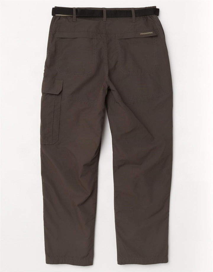 CRAGHOPPERS Pantaloni cargo dritti da uomo W34 L28 poliestere grigio