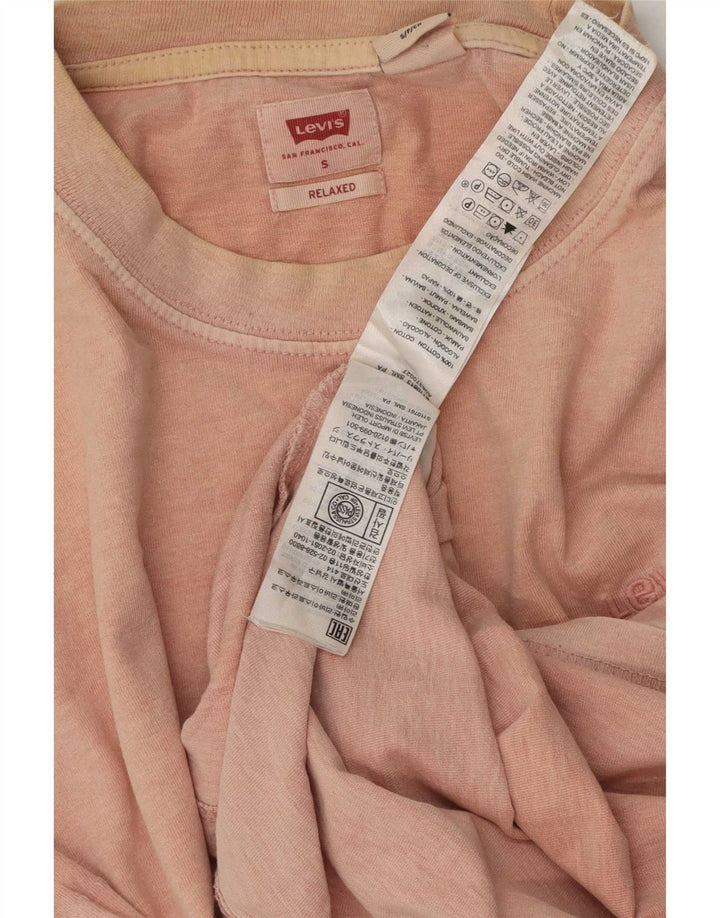 T-shirt rilassata da uomo Levi's Top piccola in cotone rosa
