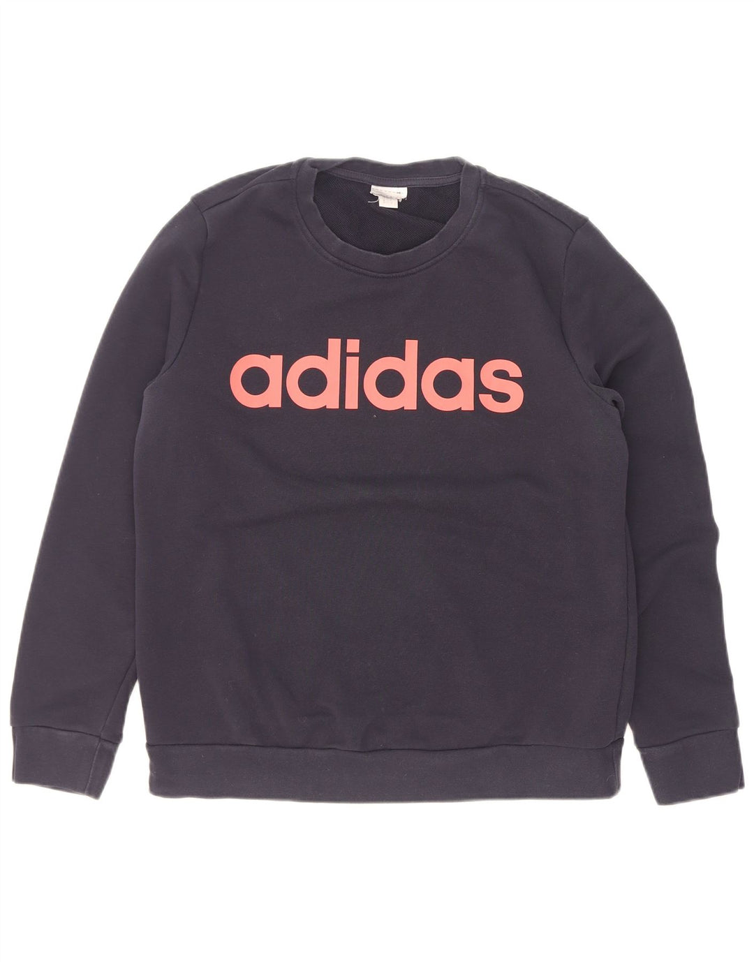 Felpa grafica da donna Adidas Jumper UK 14 Medium Navy Blue