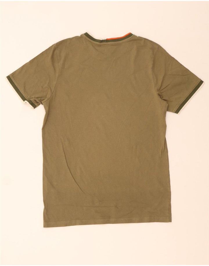 JACK & JONES T-shirt da uomo grande in cotone kaki
