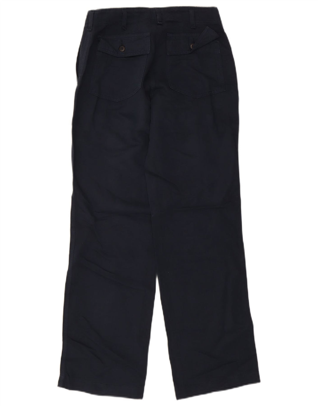 MASON'S Womens Straight Chino Trousers IT 42 Medium W28 L30 Navy Blue