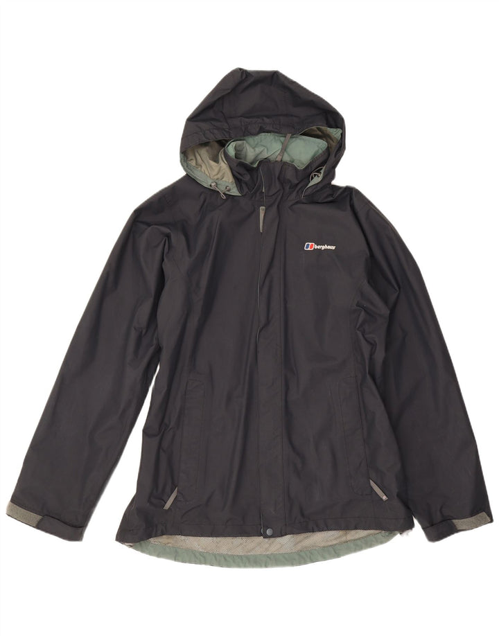 Giacca antipioggia da donna con cappuccio Berghaus UK 16 Large blu navy in poliammide