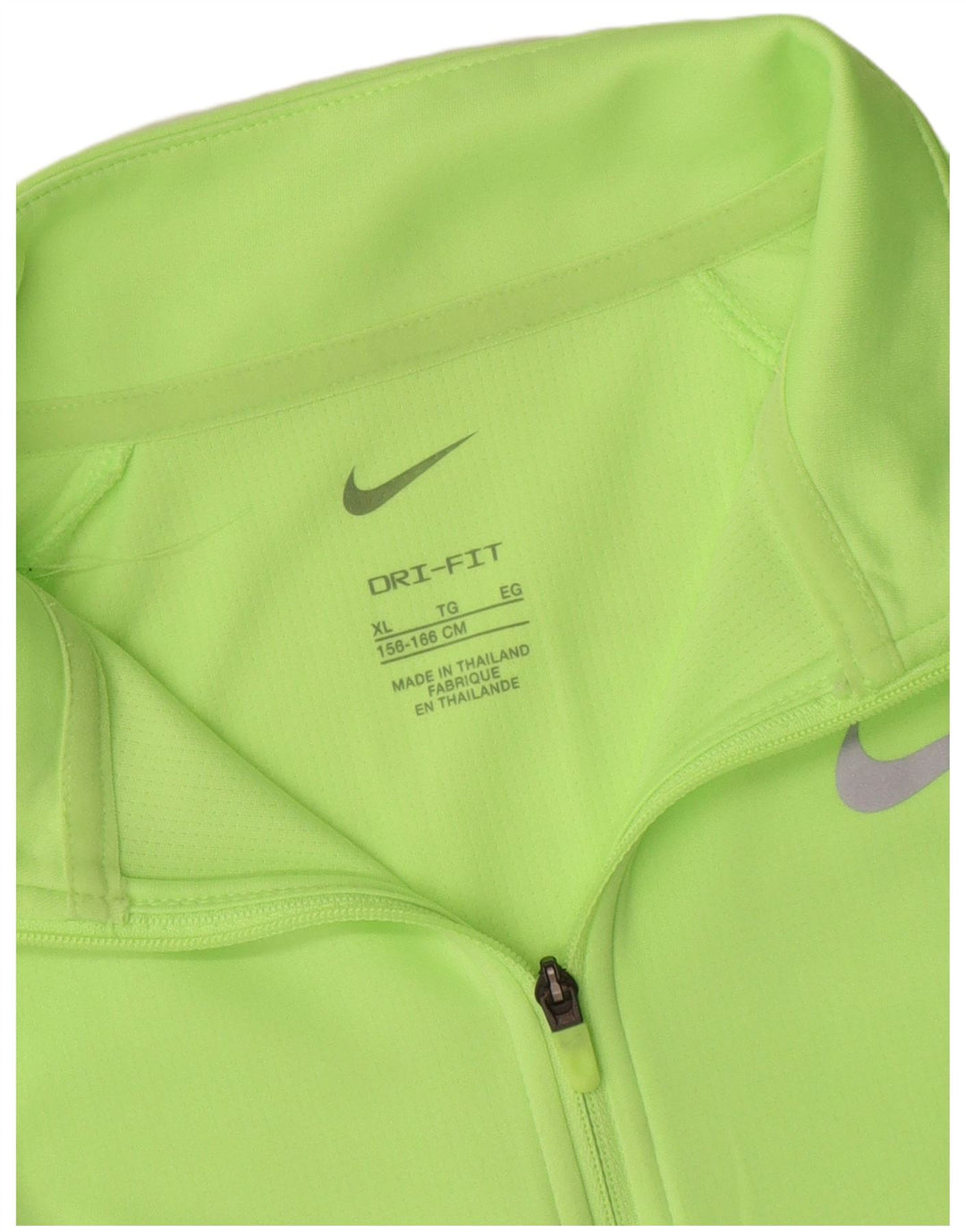 Top della tuta pullover Nike Dri Fit con zip e collo da ragazzo 13-14 anni Verde