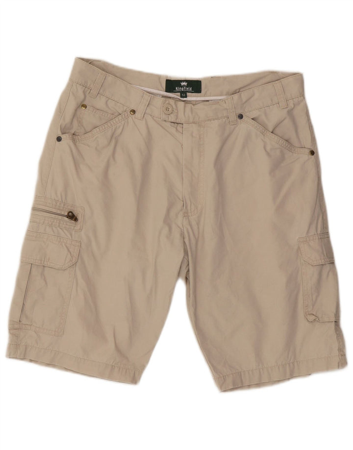 Pantaloncini cargo da uomo Kingfield IT 52 XL W34 Cotone beige