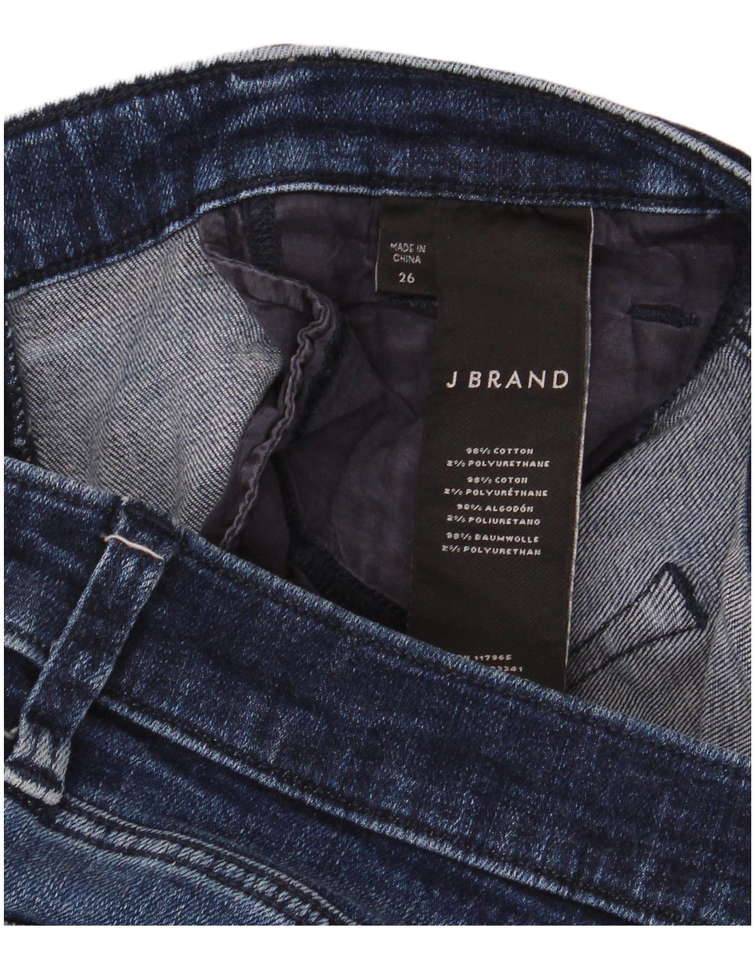 Jeans slim da donna J Brand W26 L27 cotone blu
