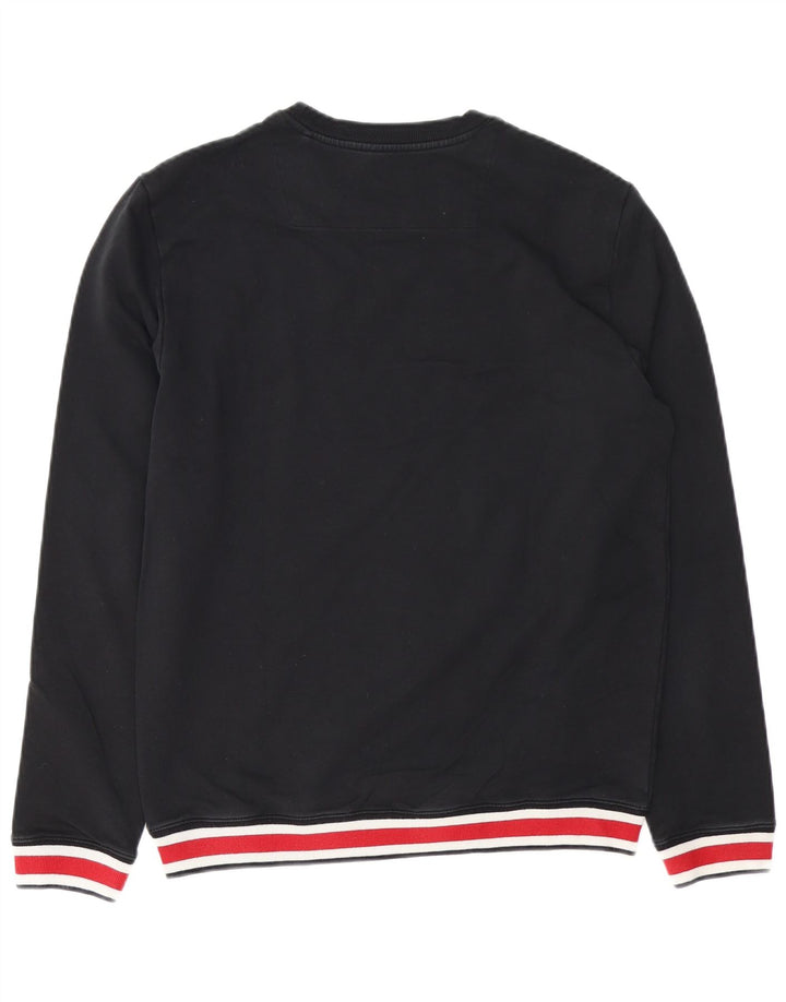 GUESS Felpa da uomo slim fit Felpa UK 40 Medium Black Colourblock