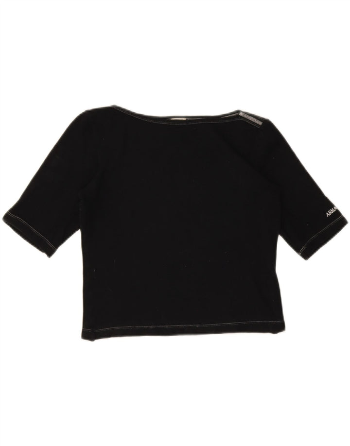 T-shirt corta da donna Armani Jeans IT 44 media nera