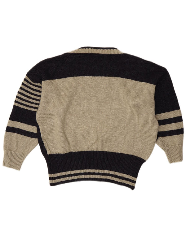 Maglione maglione con scollo a barca da donna Avant Garde EU 40 medio blu navy
