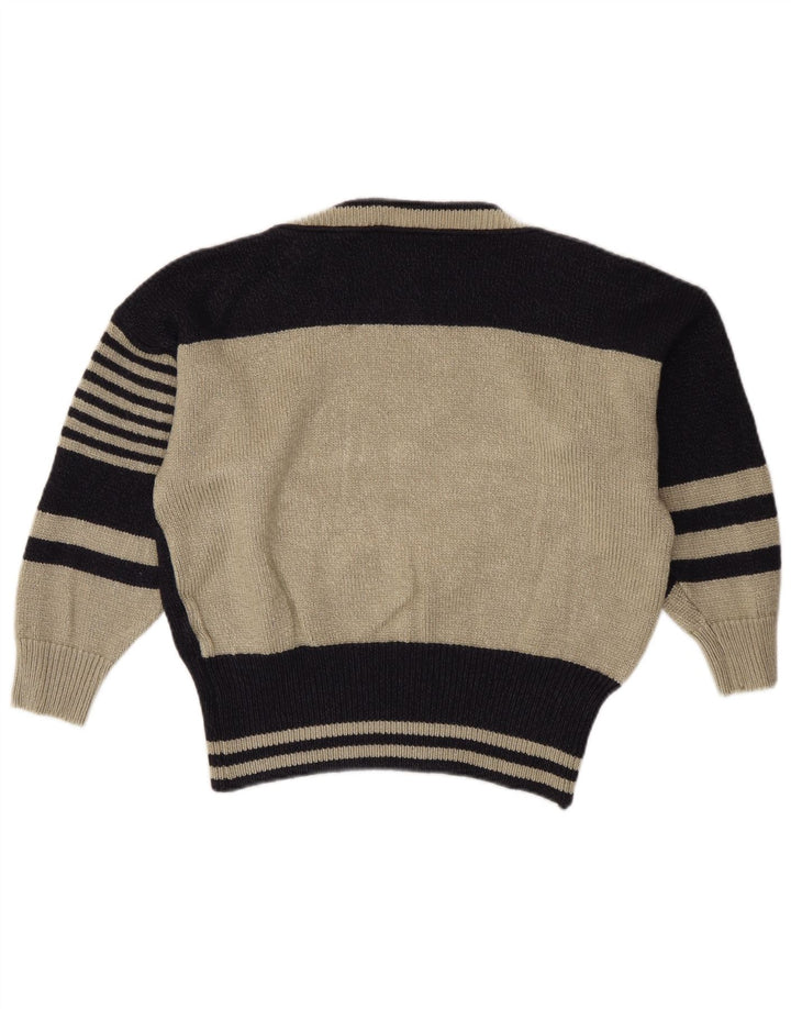 Maglione maglione con scollo a barca da donna Avant Garde EU 40 medio blu navy