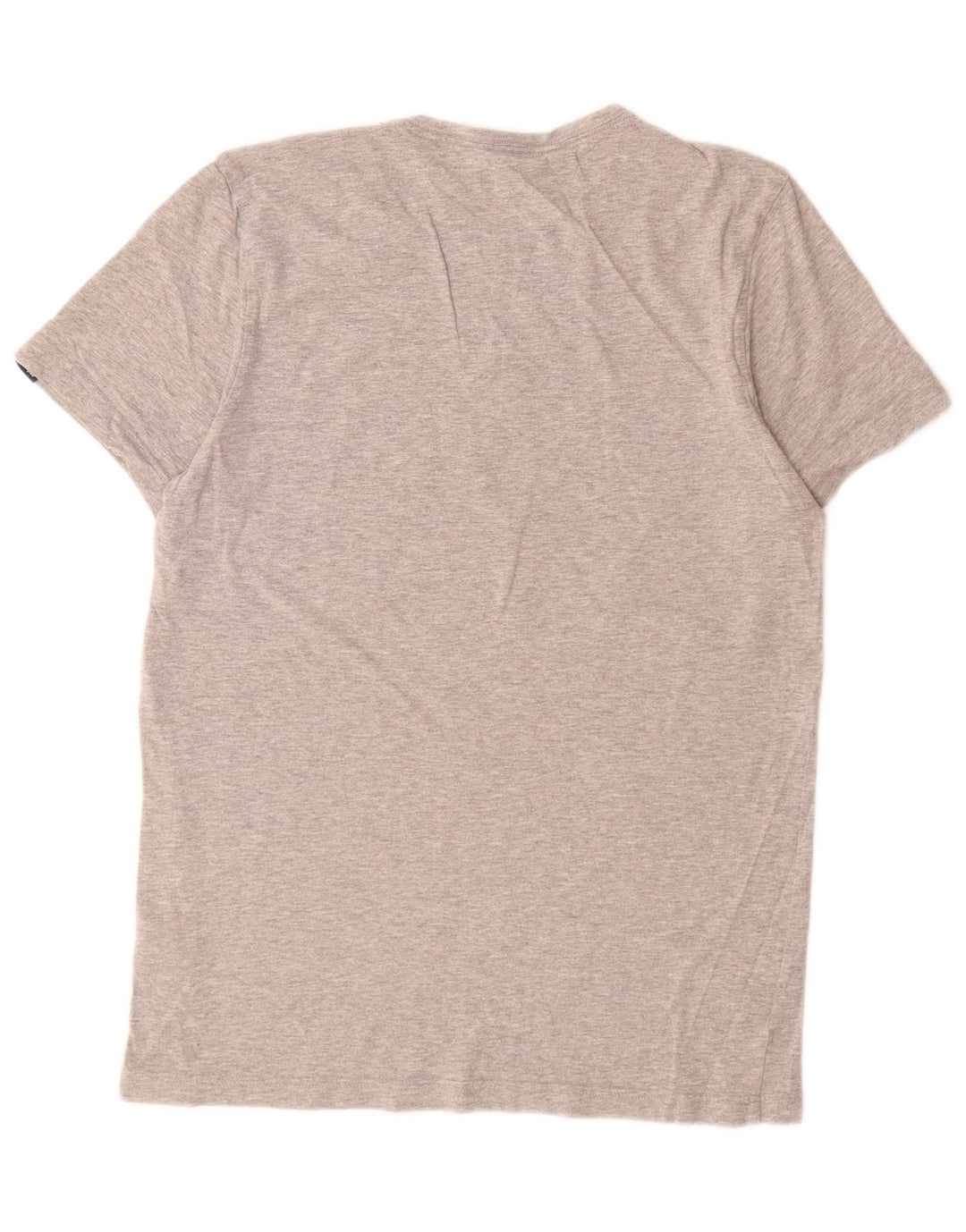 T-shirt grafica da uomo Adidas Top in cotone chiazzato grigio medio