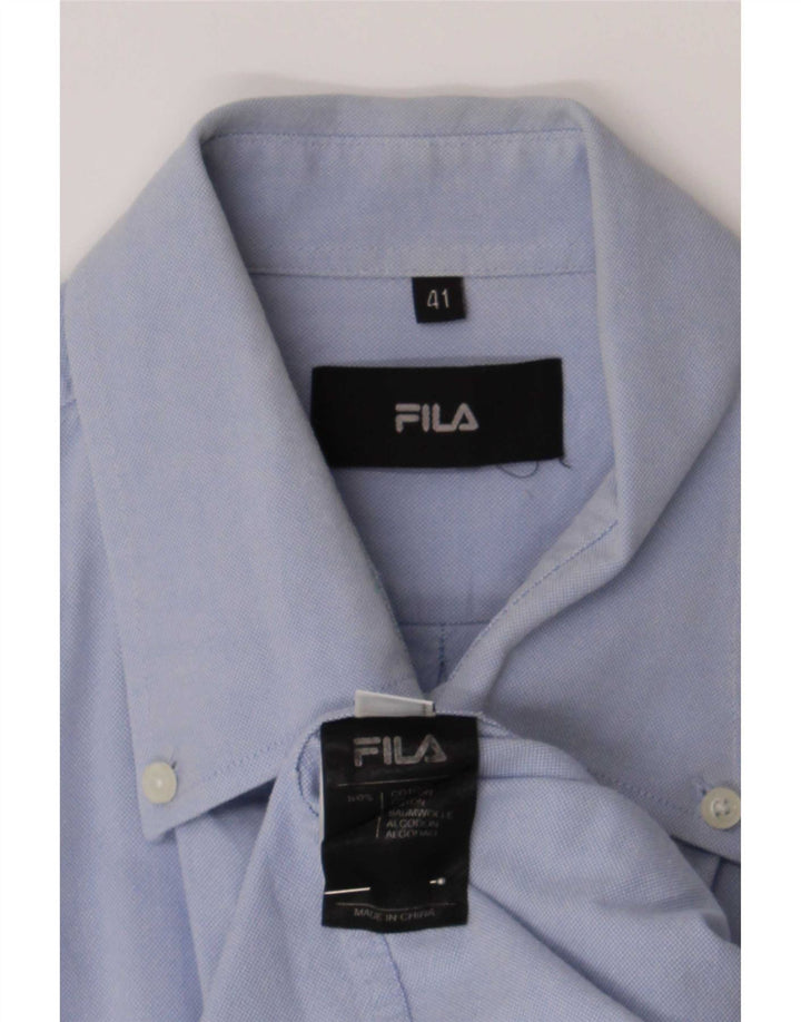 Camicia Fila da uomo taglia 41 grande cotone blu