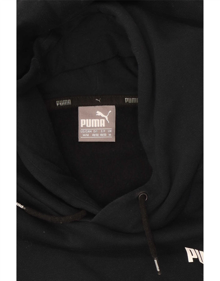 Felpa con cappuccio da uomo Puma media nera