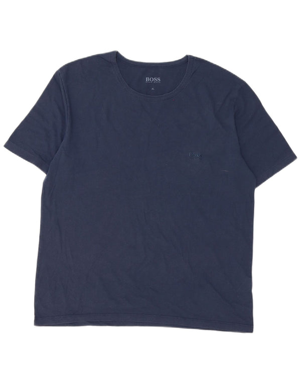 T-shirt da uomo Hugo Boss Top XL in cotone blu navy