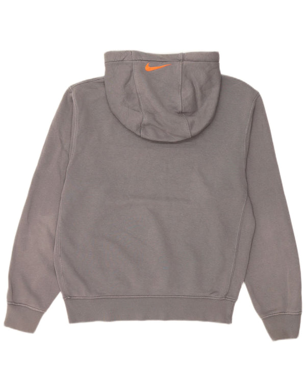 Felpa con cappuccio grafica Nike da uomo XS in cotone grigio