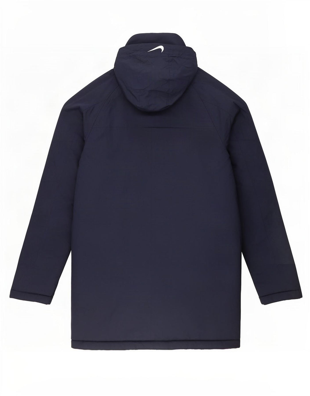 Cappotto imbottito con cappuccio Nike da uomo UK 40 grande poliestere blu navy