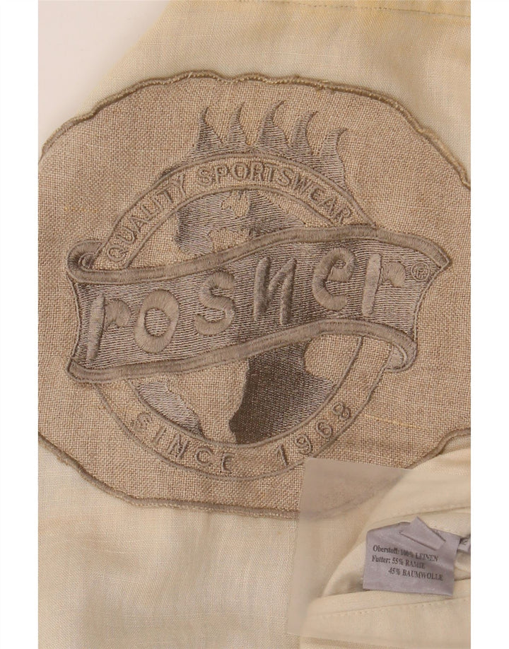 Giubbotto bomber da uomo Rosner EU 52 XL Lino beige