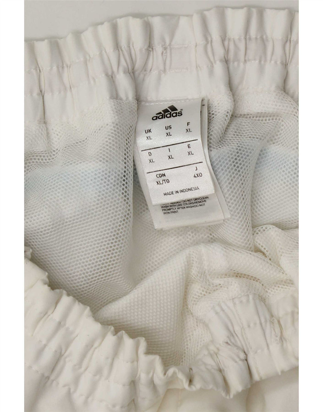 Pantaloncini sportivi da uomo Adidas XL poliestere bianco