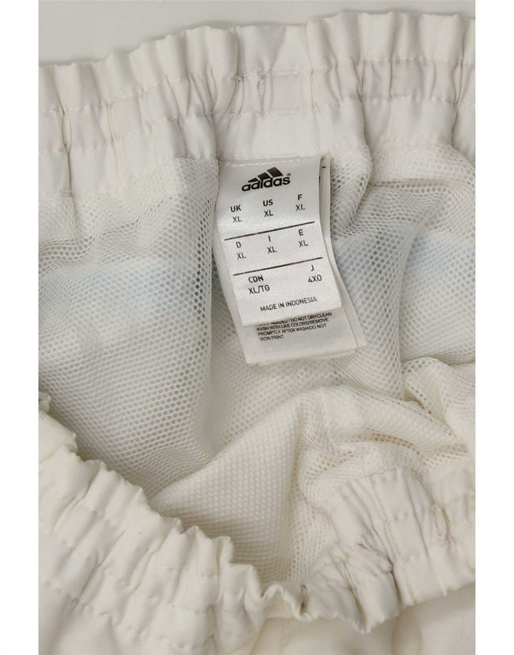 Pantaloncini sportivi da uomo Adidas XL poliestere bianco