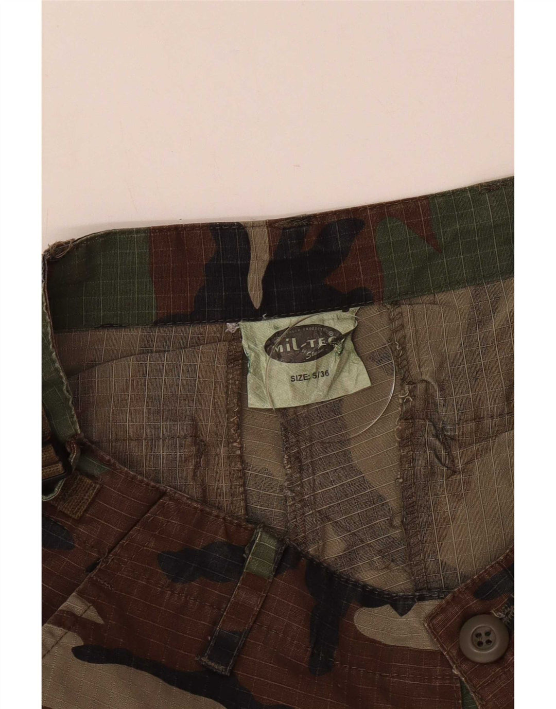 Pantaloni cargo dritti da uomo Mil-Tec piccoli W28 L28 mimetici multicolori