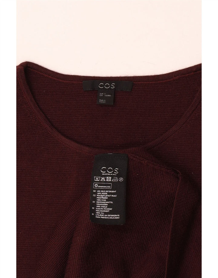 Canottiera Cos da donna UK 10 piccola in lana bordeaux