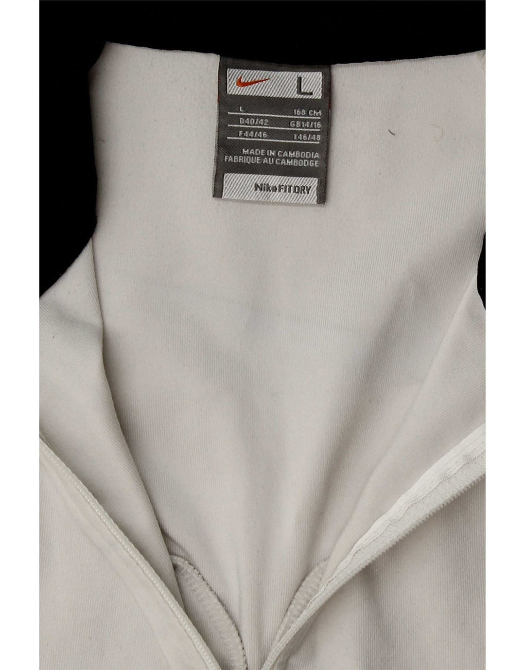Giacca da tuta da donna Nike Dri Fit Top Jacket UK 14/16 Large Bianca