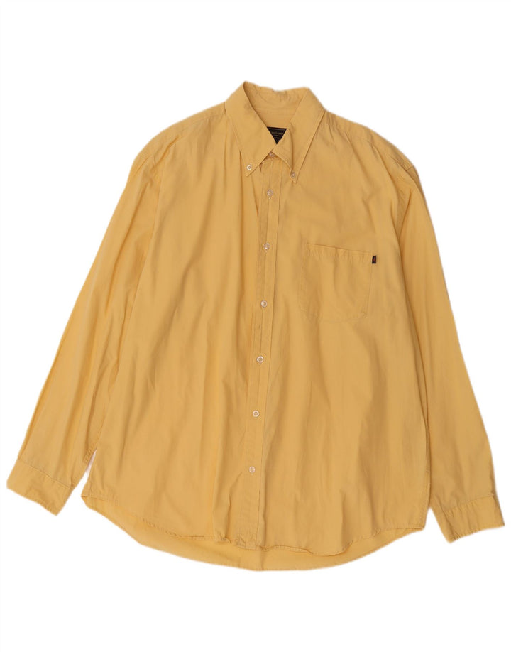 Camicia da uomo Marlboro Classics 2XL cotone giallo