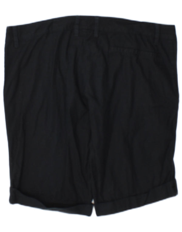 Pantaloncini casual da donna Puma UK 14 Large W34 Blu Navy Gessato