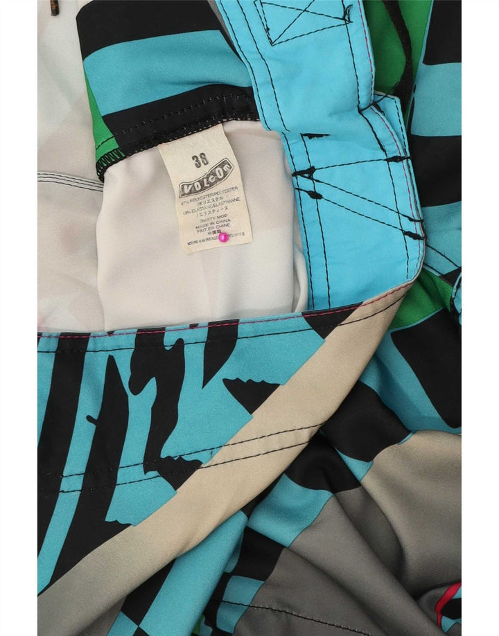 Pantaloncini da bagno da uomo Volcom XL Poliestere geometrico multicolore