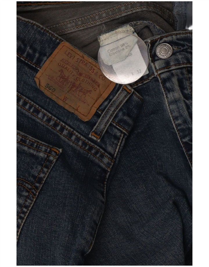 Jeans dritti Levi's 560 da donna W30 L29 cotone blu