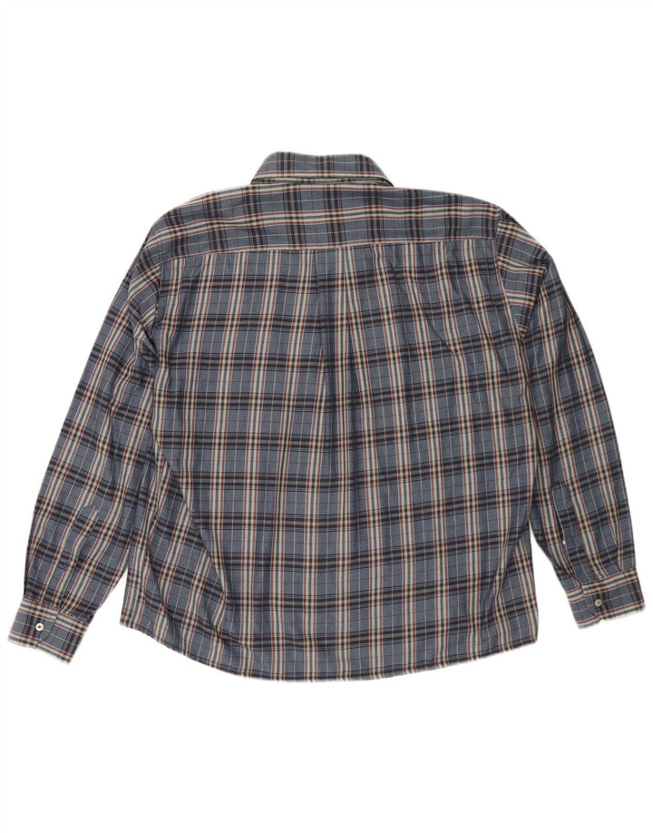 Camicia in flanella da uomo Goose & Gander IT 48 medio blu navy a quadri