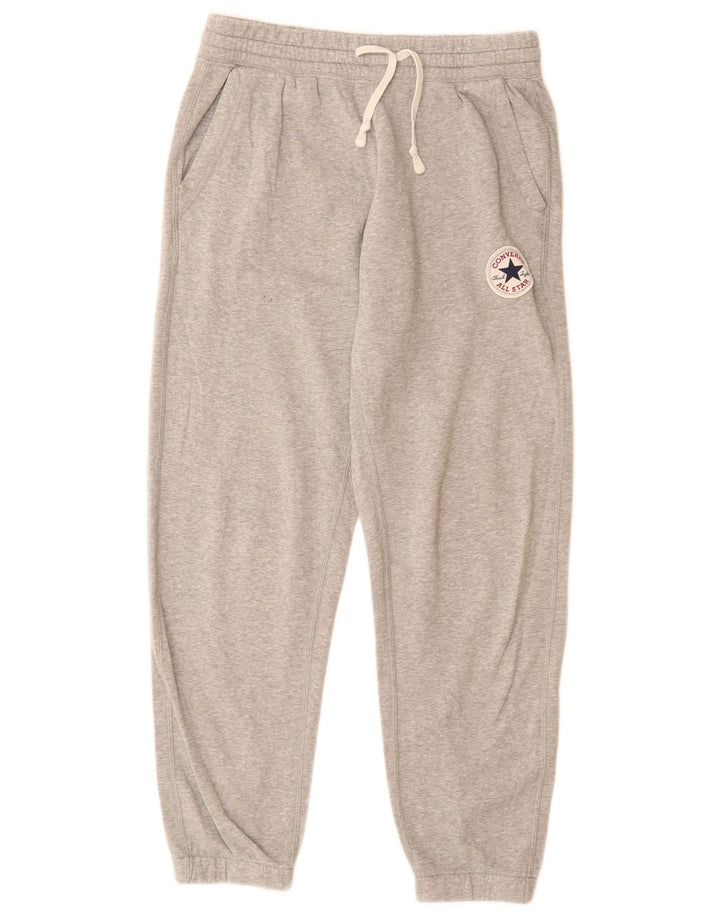 CONVERSE Pantaloni da tuta da uomo Joggers piccoli in cotone screziato grigio