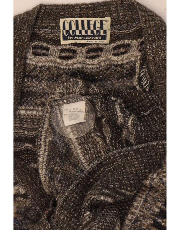Maglione Cardigan Uomo Marcazzani IT 50 Grigio Medio Retro