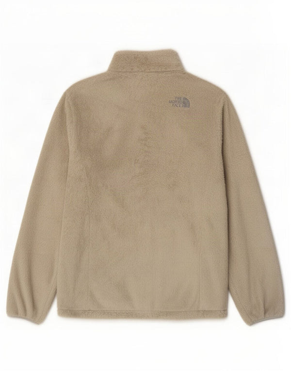 The North Face Womens Fleece Jacket UK 14 Medium Beige Polyester