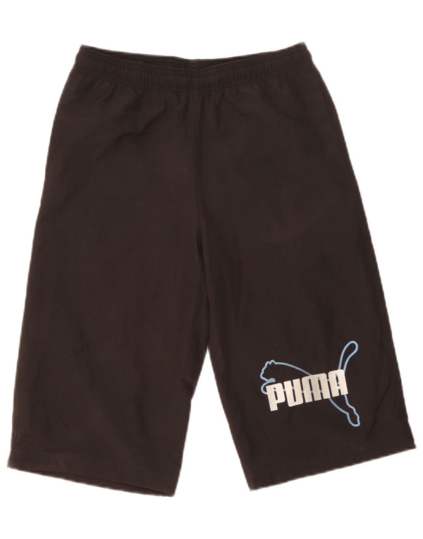 Pantaloncini sportivi Puma da ragazzo con grafica Bermuda 13-14 anni in poliestere nero
