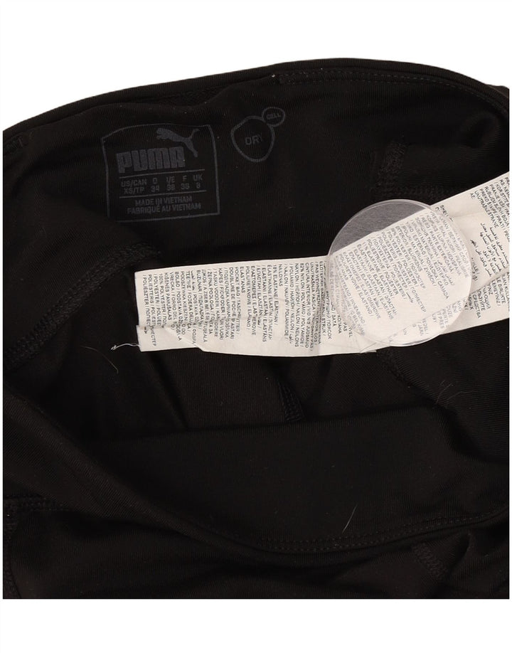 Leggings da donna Puma UK 8 Small Nero Poliestere