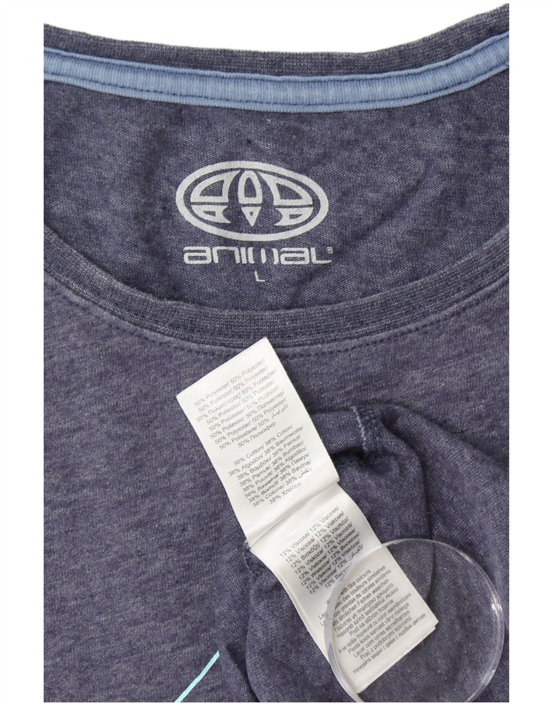 ANIMAL T-shirt grafica da uomo Top grande in poliestere blu navy
