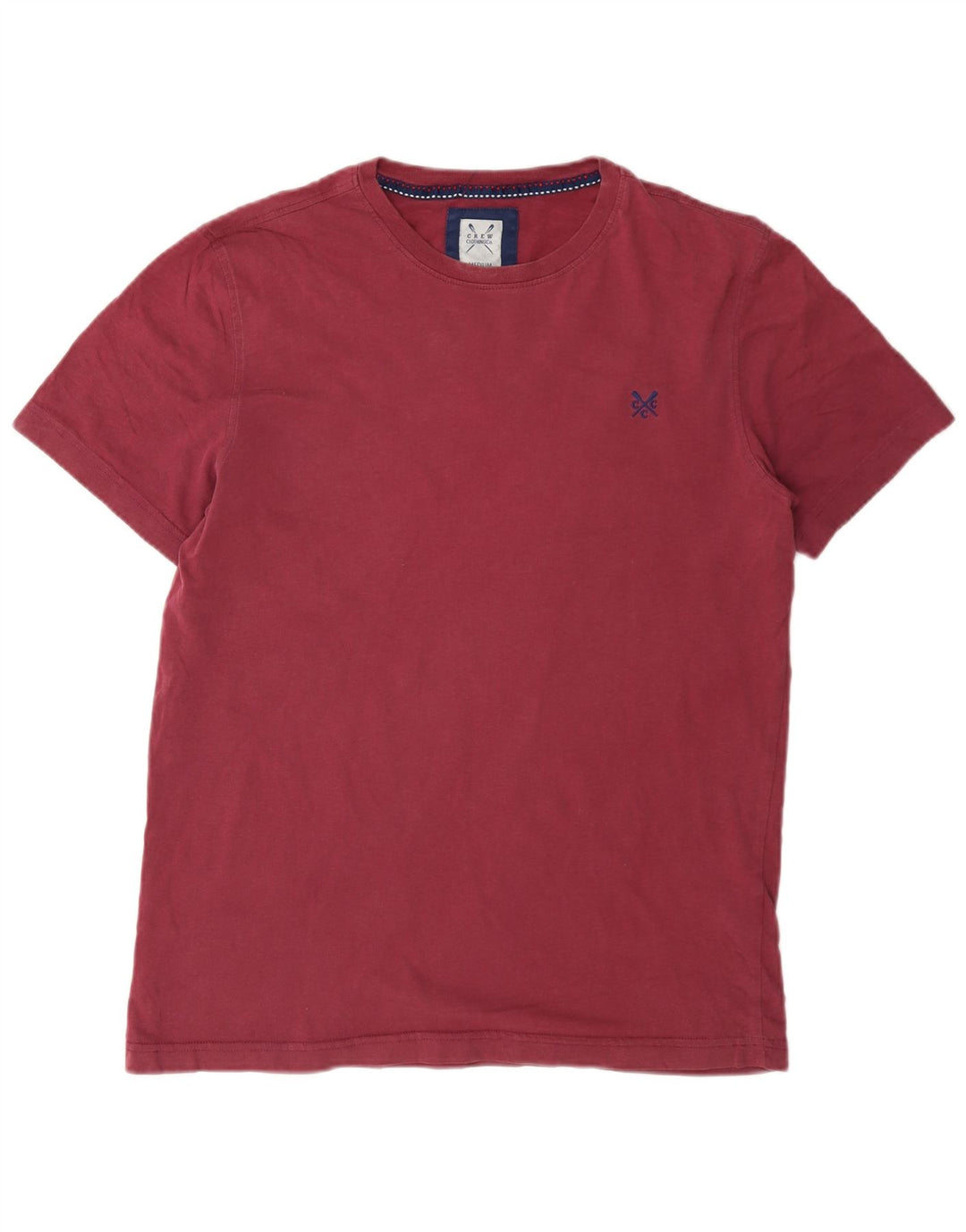 Crew Clothing T-shirt da uomo Top in cotone marrone medio