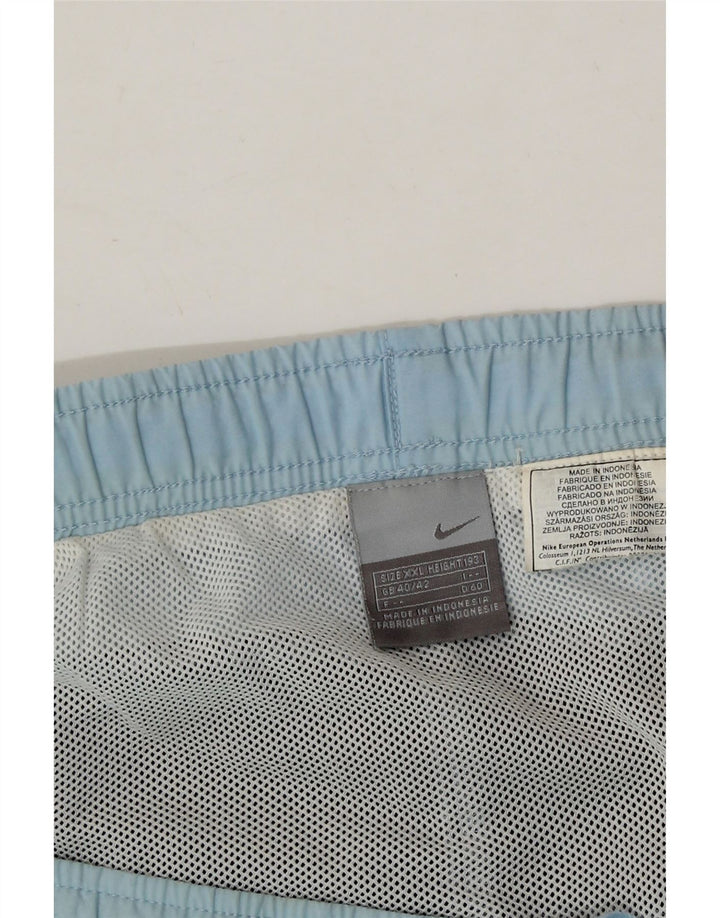 NIKE Mens Sport Shorts 2XL Blue Colourblock Vintage Nike and Second-Hand Nike from Messina Hembry 