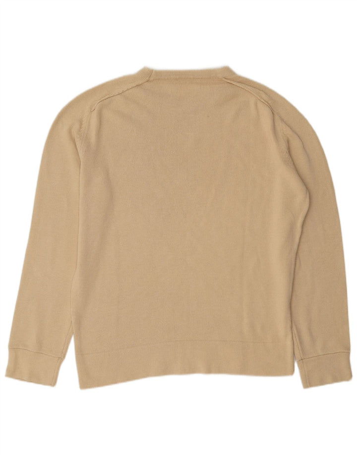 Maglione maglione girocollo vestibilità regolare da donna Calvin Klein UK 12 Beige medio