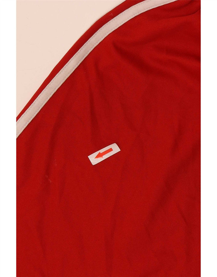 Adidas Pantaloncini sportivi regolari da uomo con grafica media rossa in poliestere sportivo