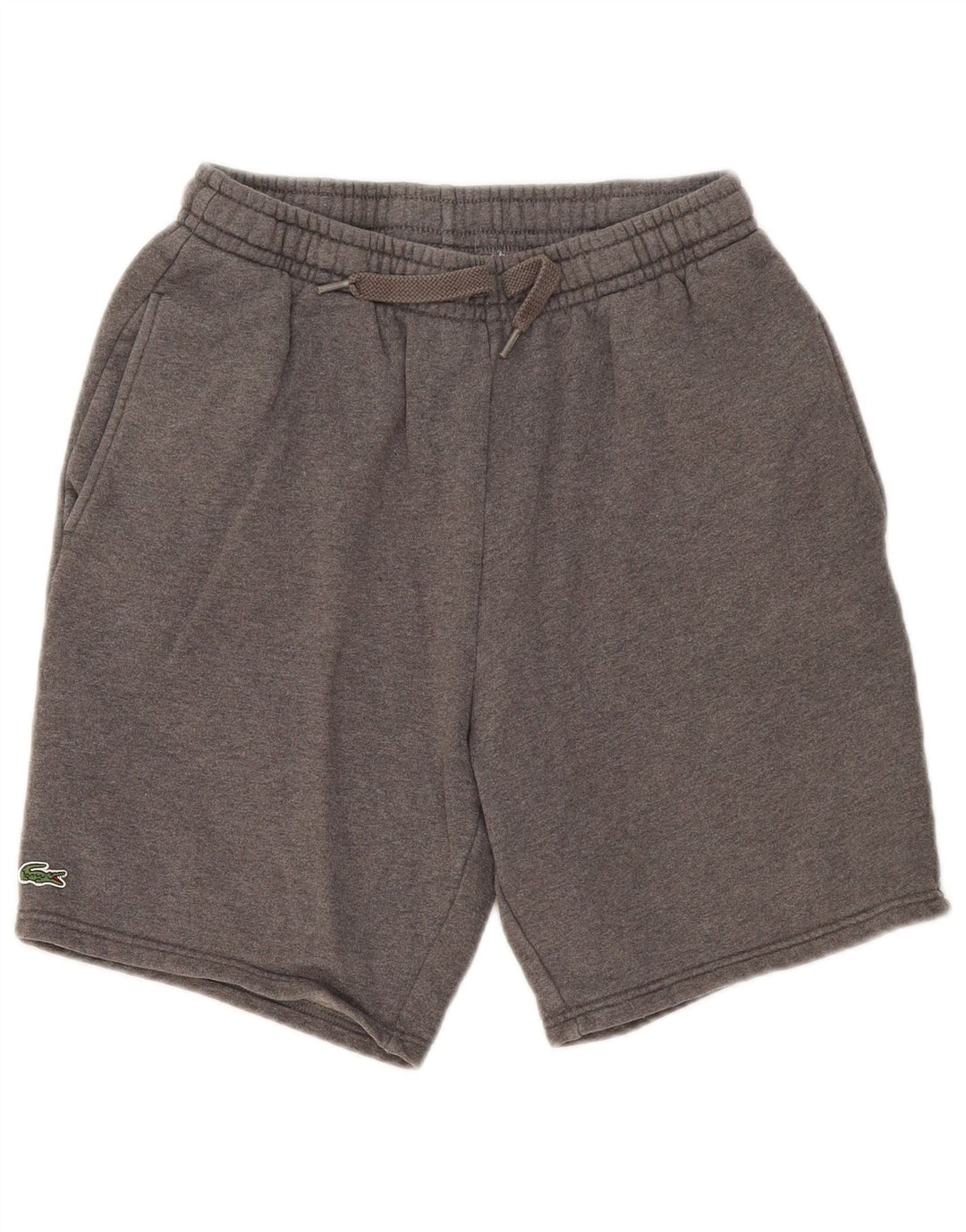 Pantaloncini sportivi da uomo Lacoste taglia 4 cotone chiazzato grigio medio
