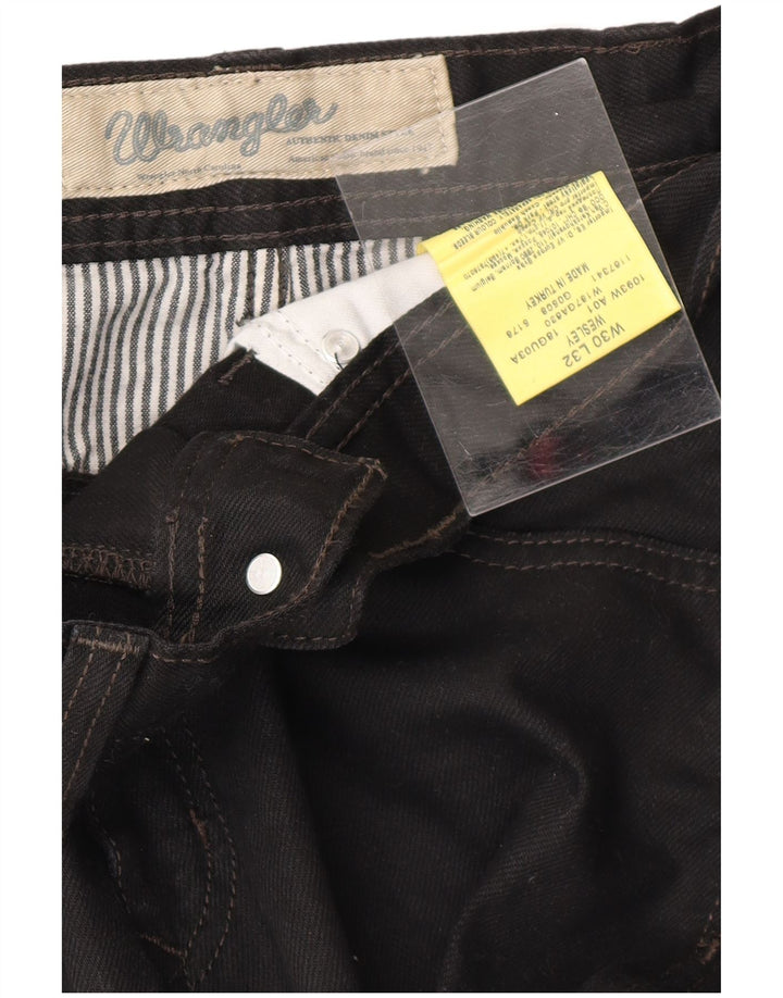 Jeans dritti Wesley da uomo WRANGLER W30 L32 cotone nero