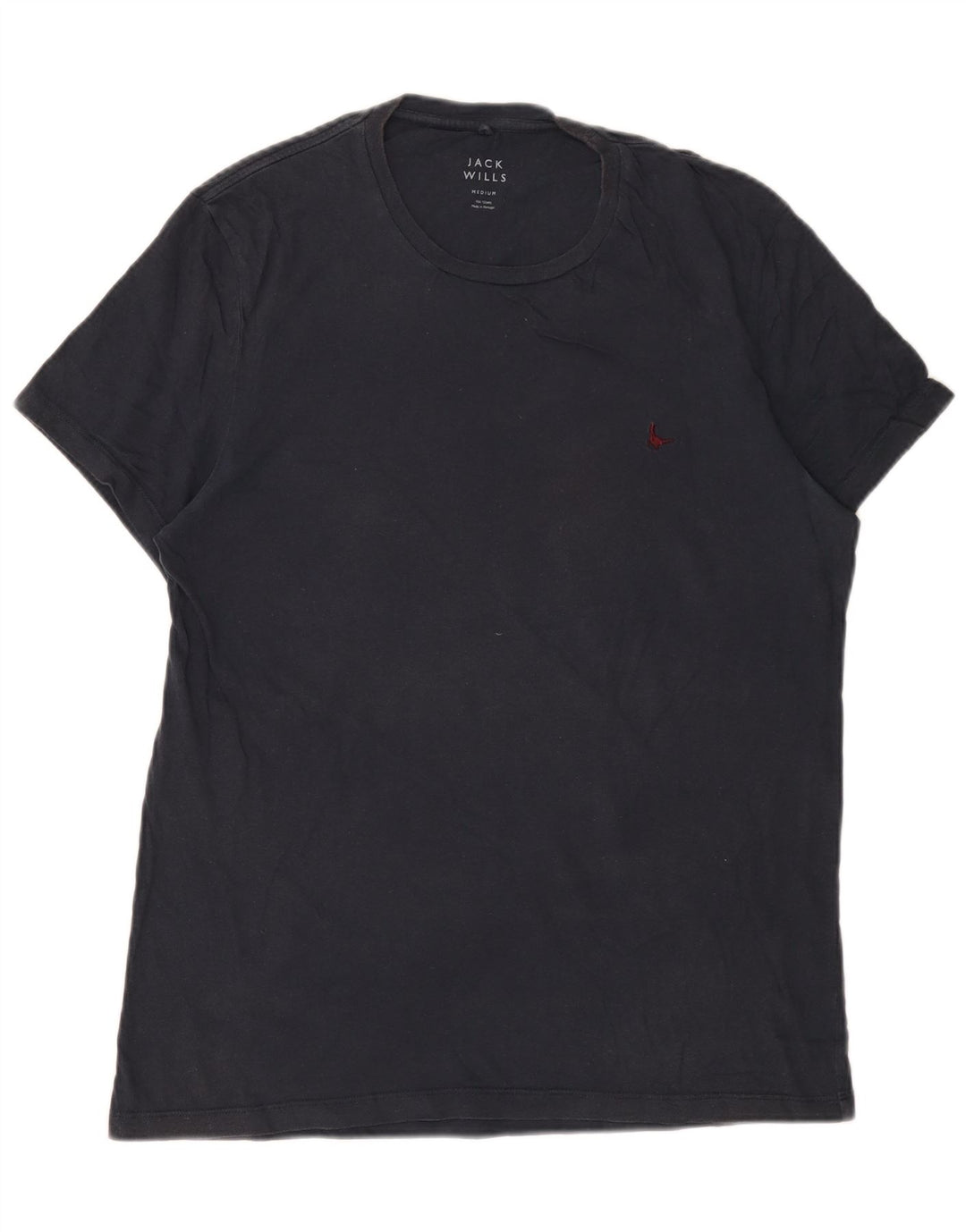 T-shirt da uomo Jack Wills Top in cotone blu navy medio